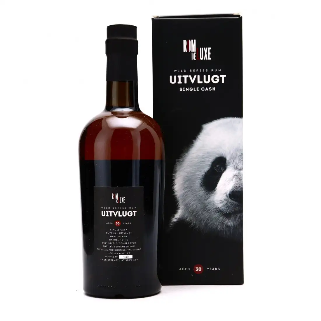 High resolution image of Romdeluxe Uitvlugt Wild Series Rum Uitvlugt No. 19 MPM 1990