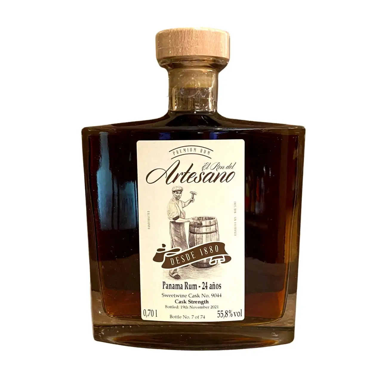 Bottle of El Ron del Artesano Panama Rum - Sweetwine Cask