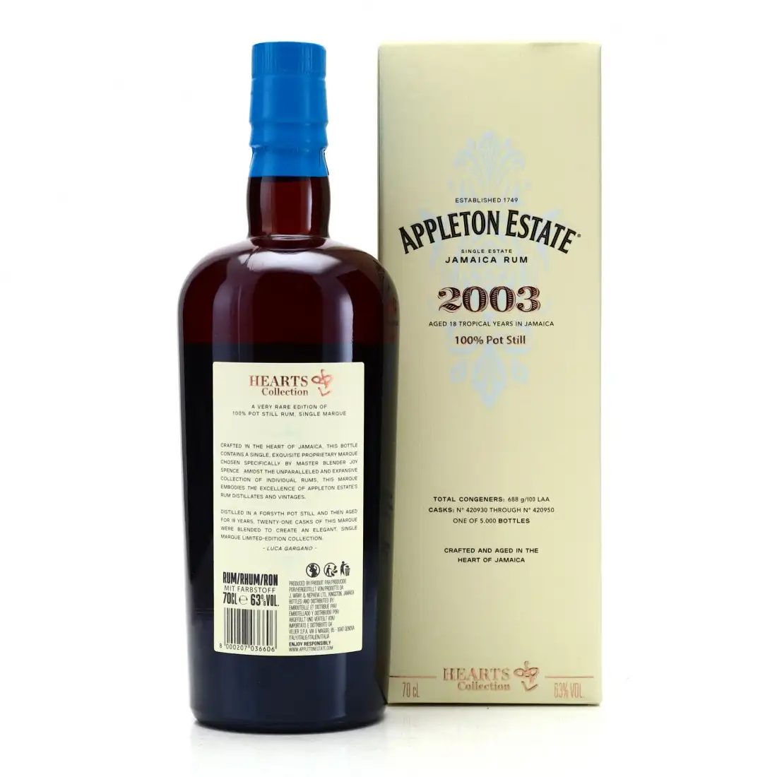 High resolution image of Velier Appleton Hearts Collection - 2003