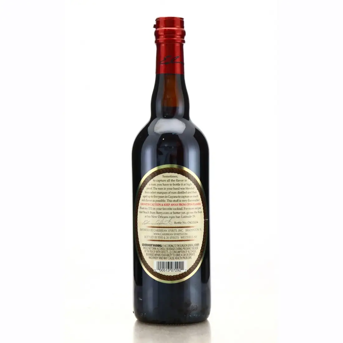 Hochauflösendes Bild von Five & 20 Spirits Hamilton 151 Ministry of Rum Collection Overproof Demerara River