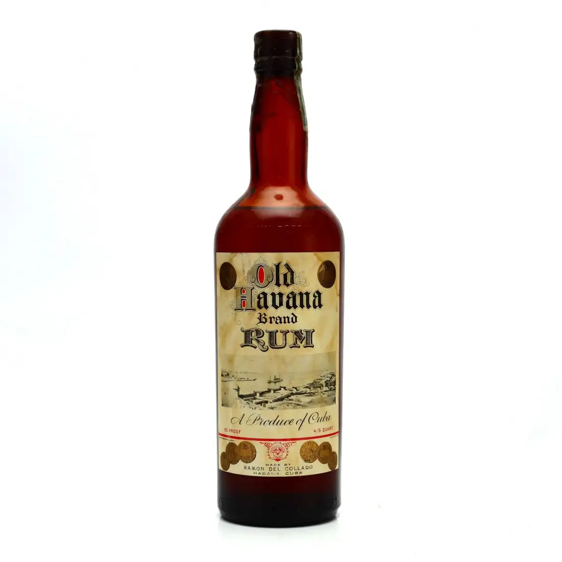 Bottle of Ramon del Collado Old Havana Brand circa 1950s