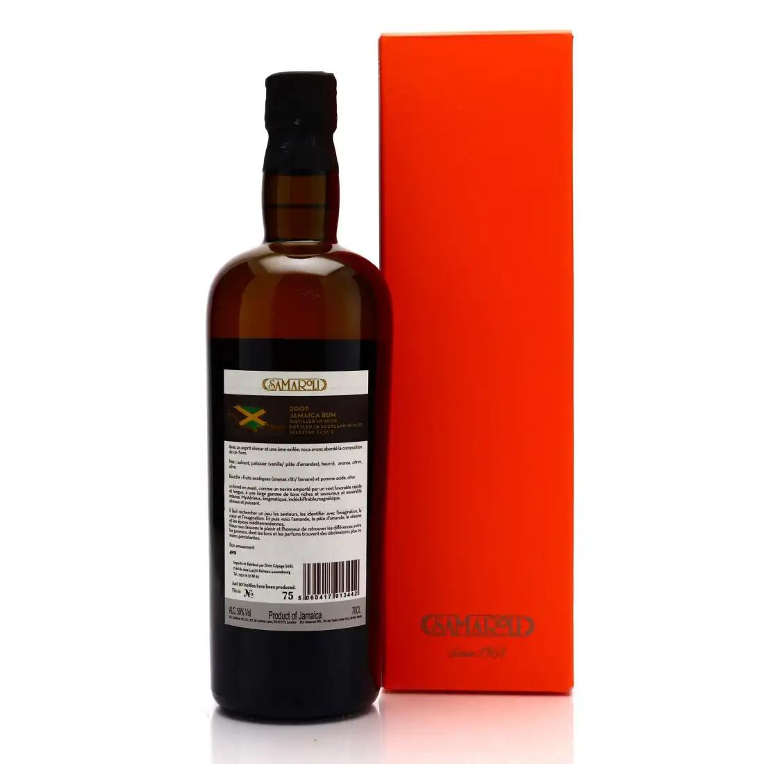 Image haute résolution de Samaroli Hampden Caksus Jamaica Rum DOK 2009