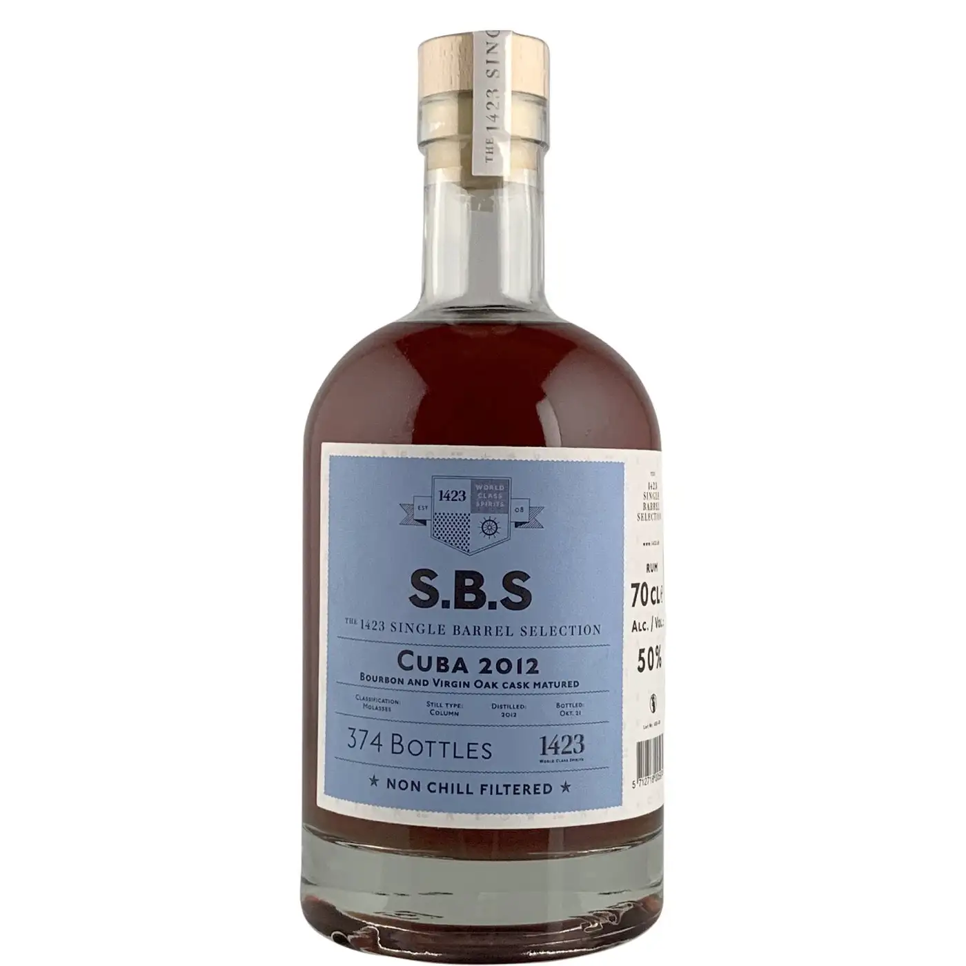 Bottle of S.B.S Cuba 2012