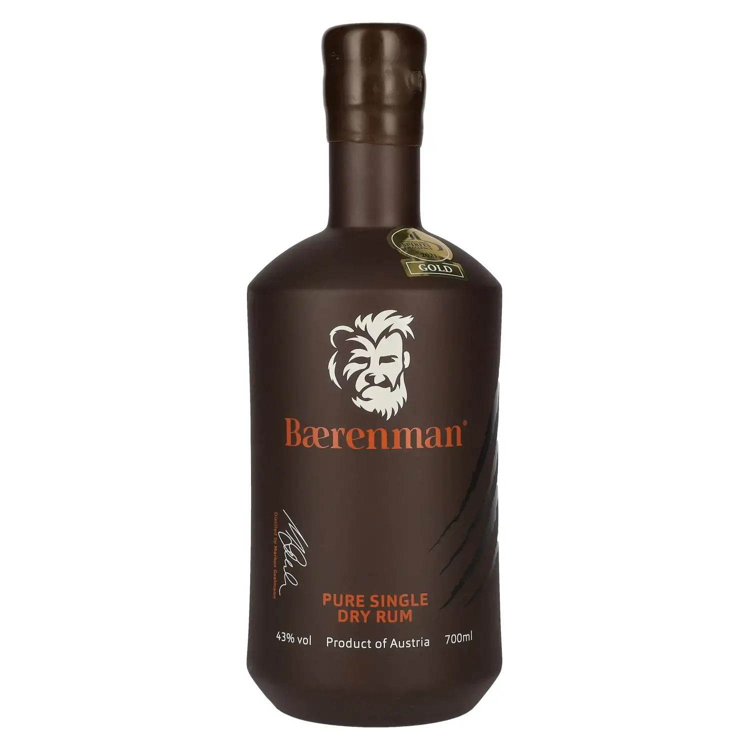 Bottle of Baerenman Markus Gselmann Bærenman Pure Single Dry Rum 2019