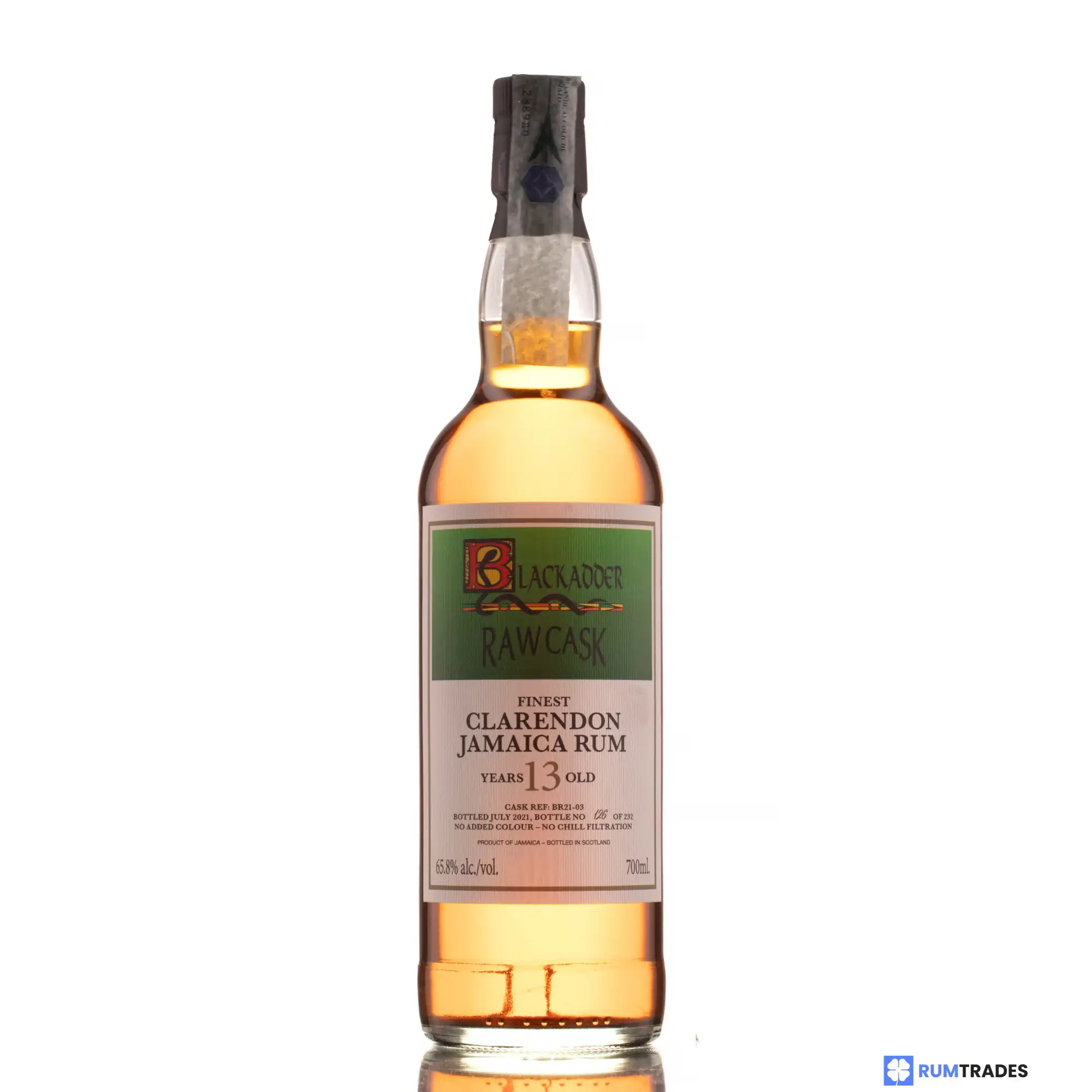 Image haute résolution de Blackadder Clarendon Raw Cask Rum Jamaica Rum MMV 2007