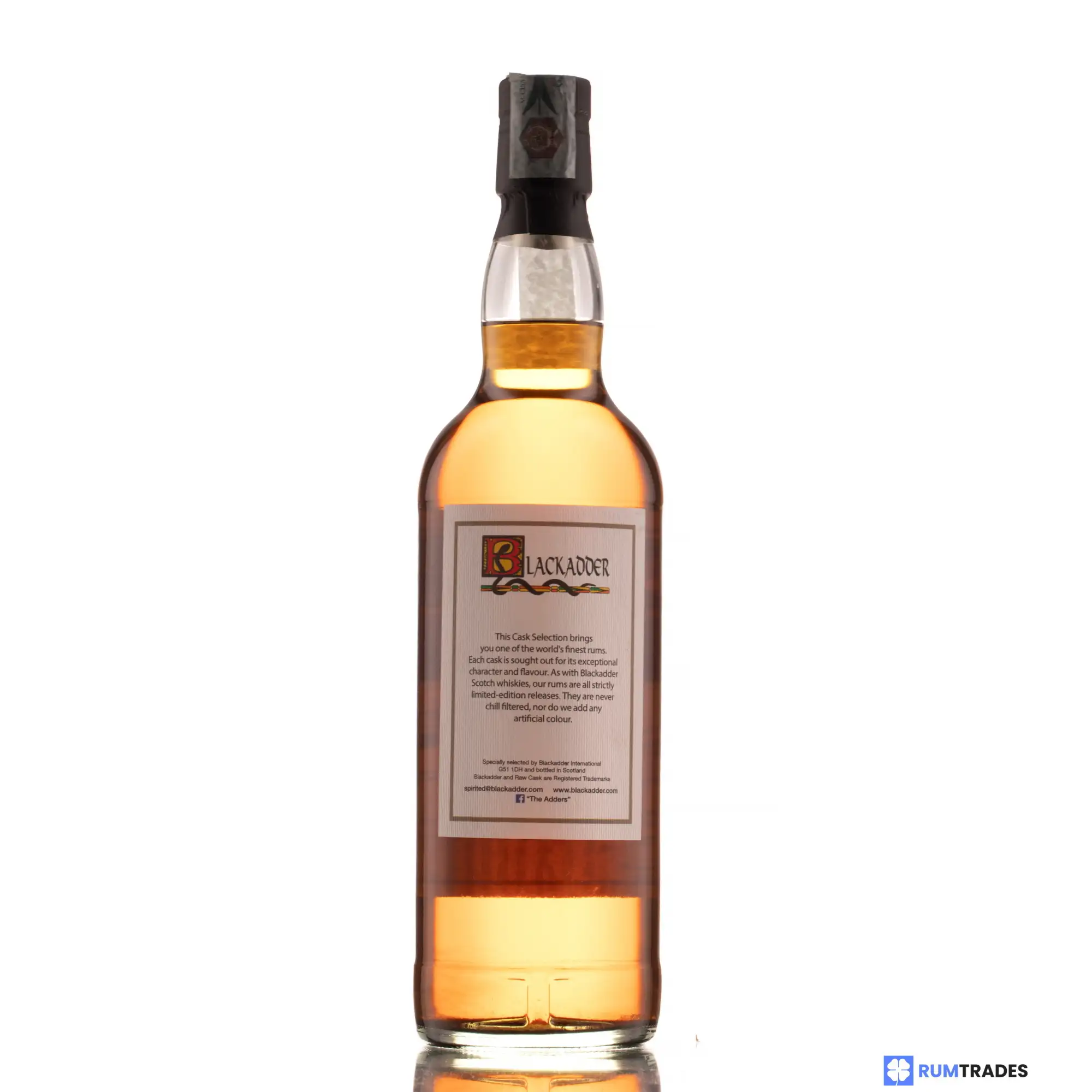 Image haute résolution de Blackadder Clarendon Raw Cask Rum Jamaica Rum MMV 2007