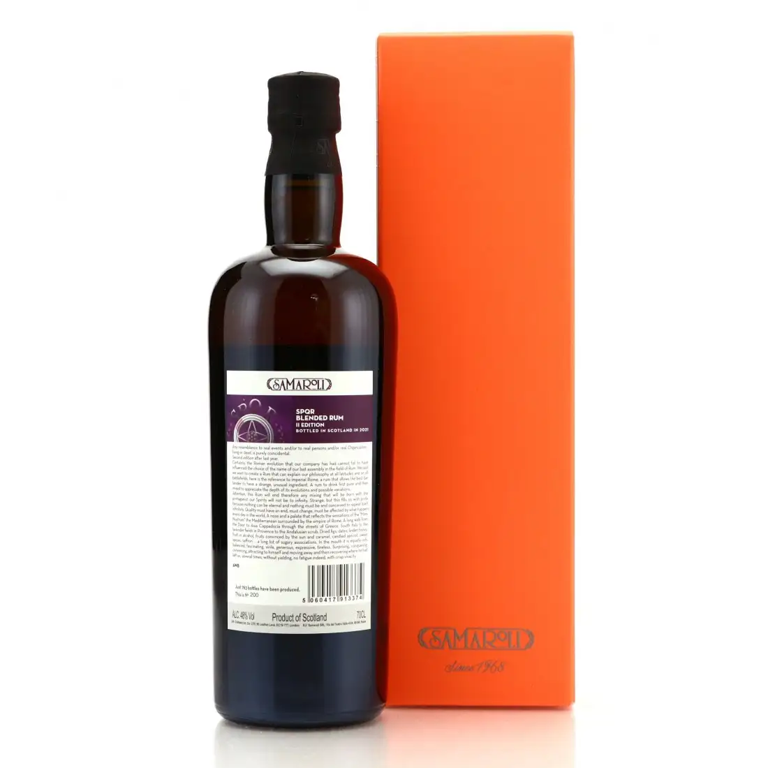 High resolution image of Samaroli Blended Rum SPQR II (Edition 2021)