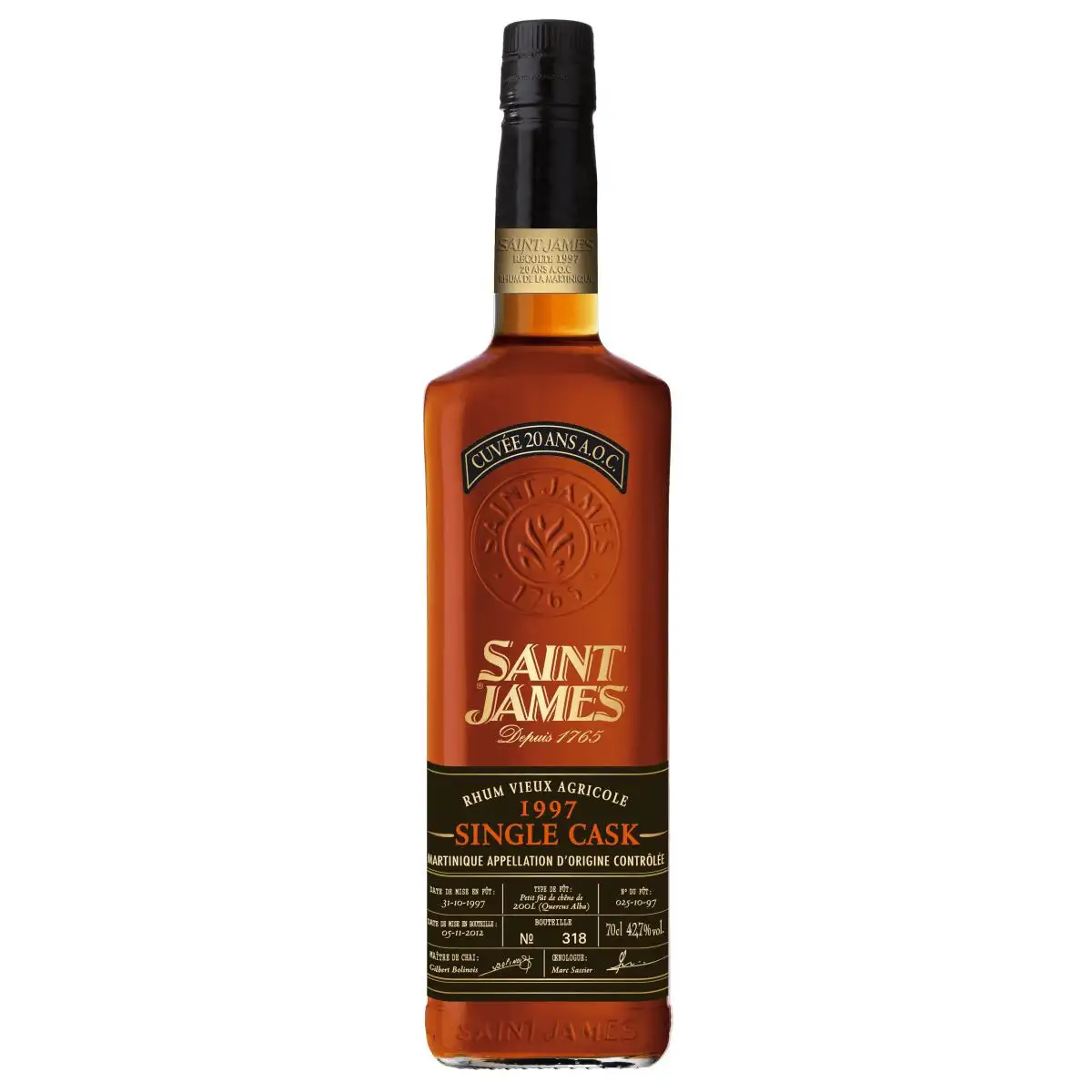 Bottle of Saint James Single Cask 1997