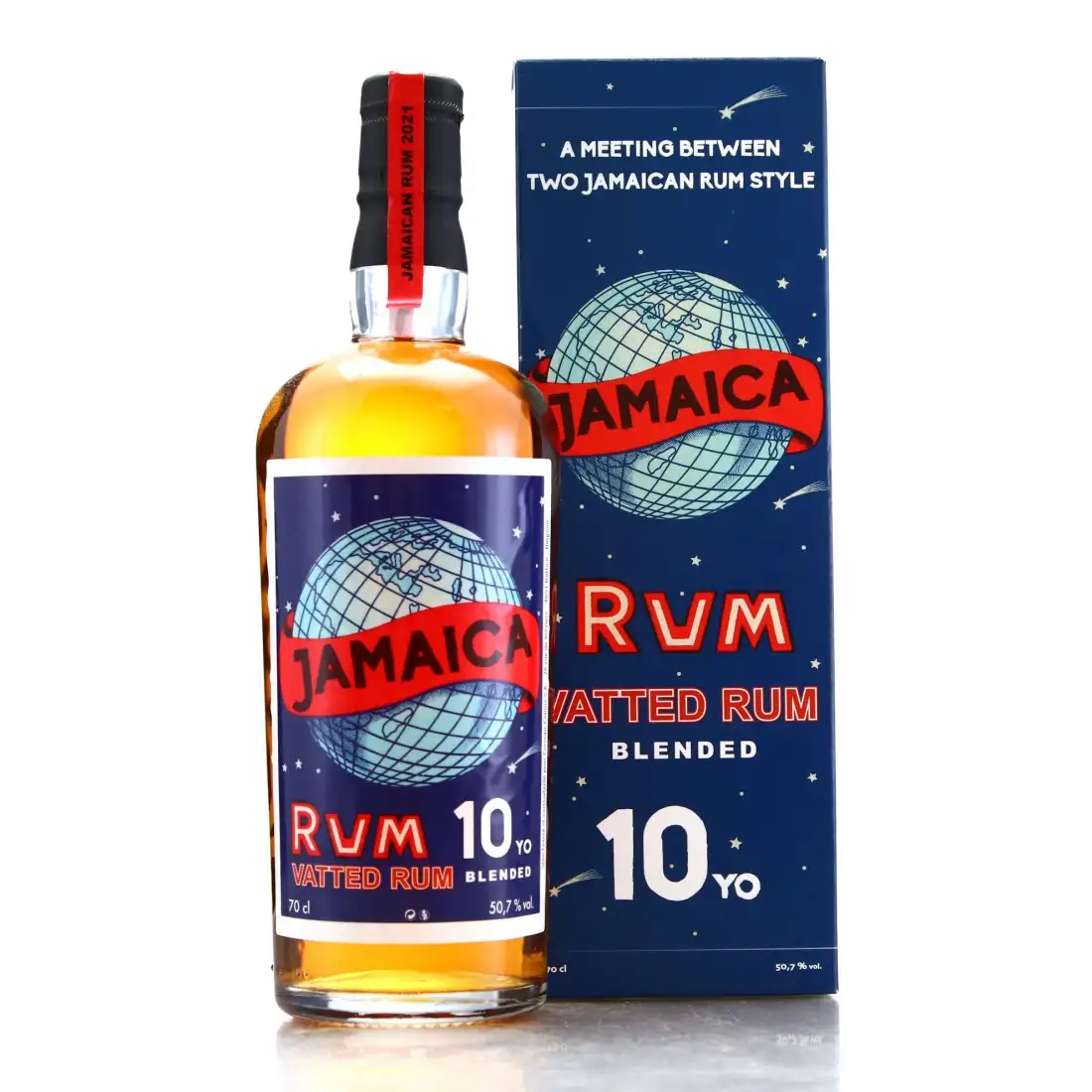 Bottle of Corman Collins Jamaica Vatted Rum Blended 2021