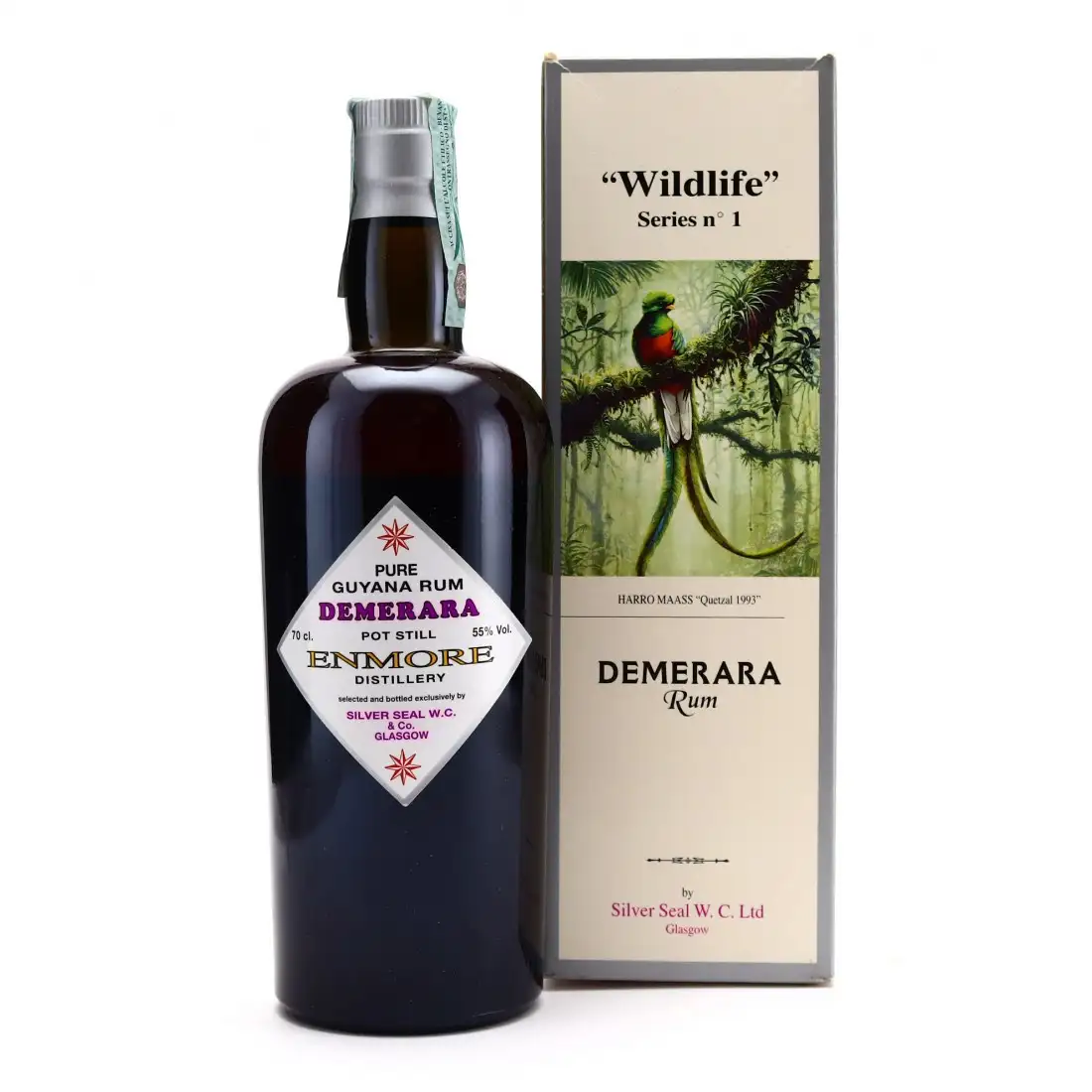 High resolution image of Silver Seal Enmore Demerara Rum (Wildlife No.1) 1996