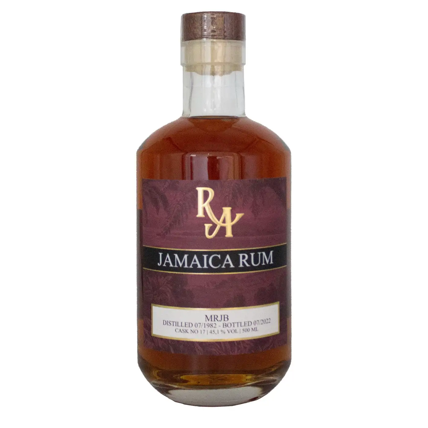 Bottle of RA Jamaica Rum MRJB 1982