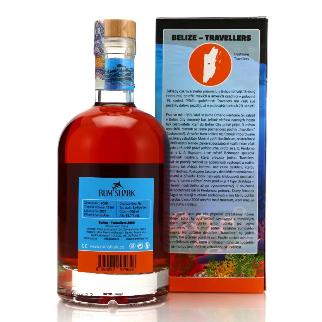 Image haute résolution de Rum Shark Travellers Single Vintage 2008