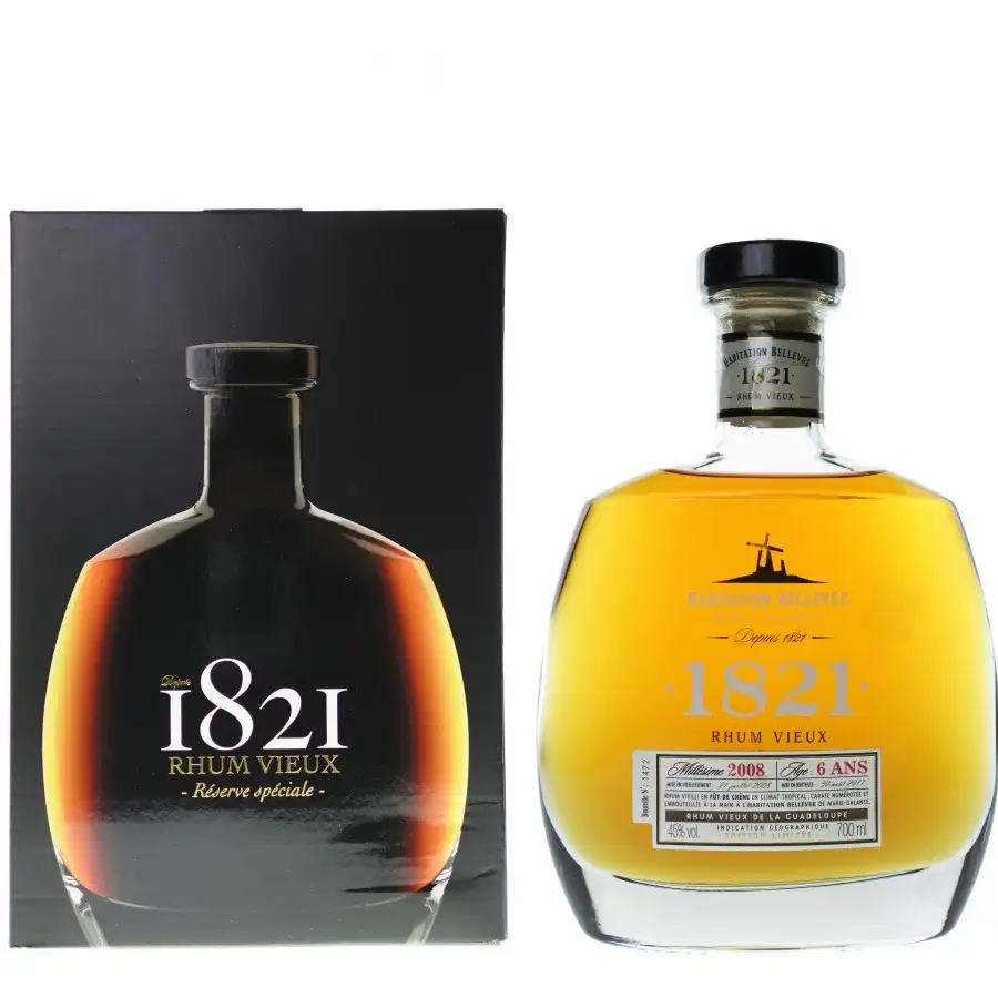 High resolution image of Bellevue Rhum Vieux 1821 2012