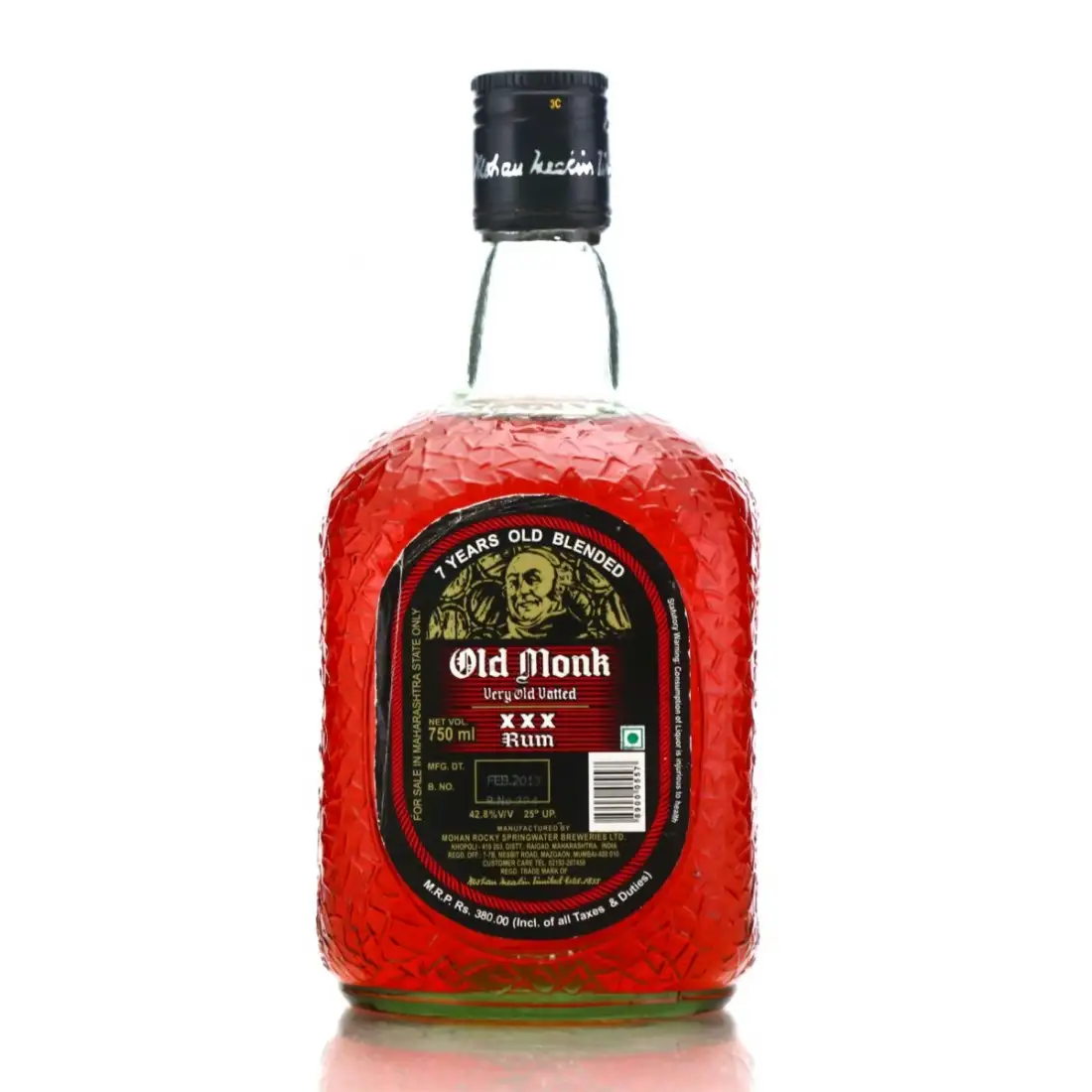 High resolution image of Mohan Meakin Distillery Old Monk Very Old Vatted