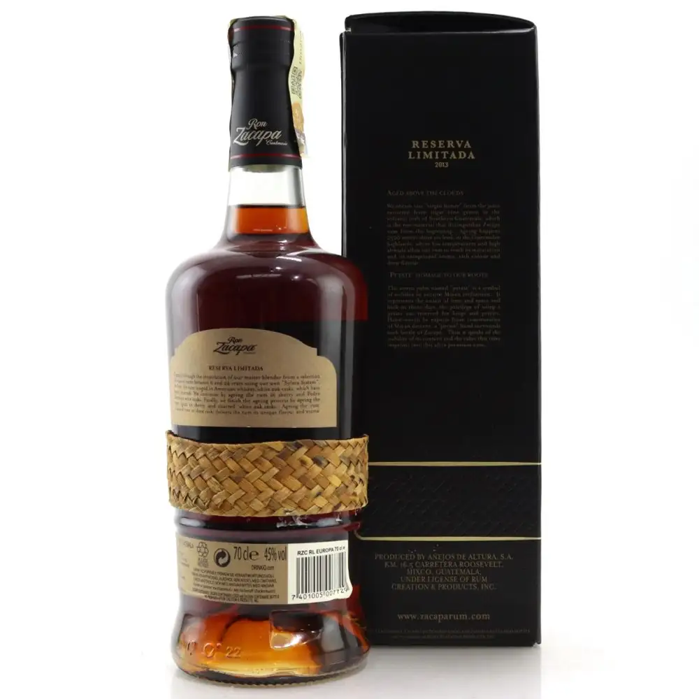 Image haute résolution de Ron Zacapa Reserva Limitada 2013