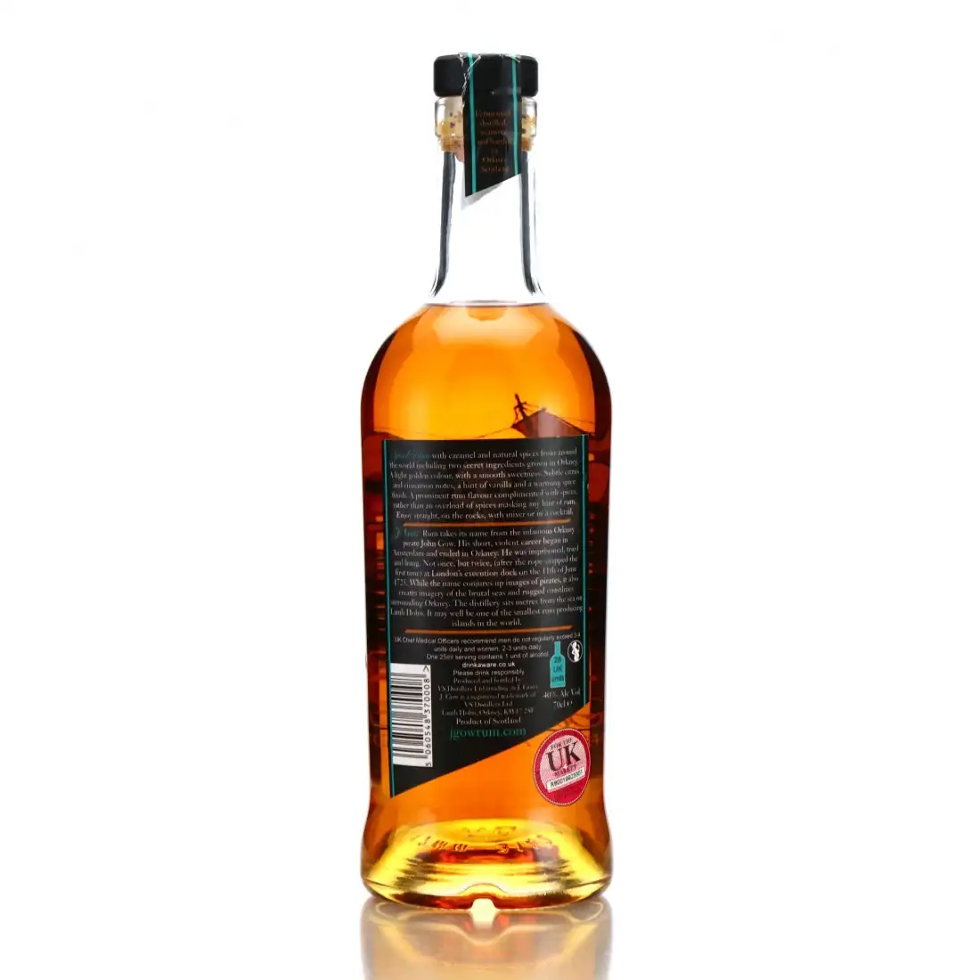Image haute résolution de VS Distillers J. Gow Spiced Rum