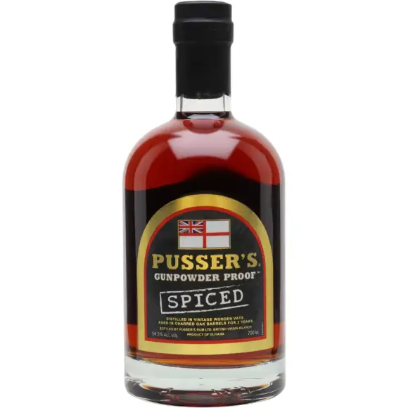 Bottle of Pusser‘s Rum Gunpowder Proof Spiced
