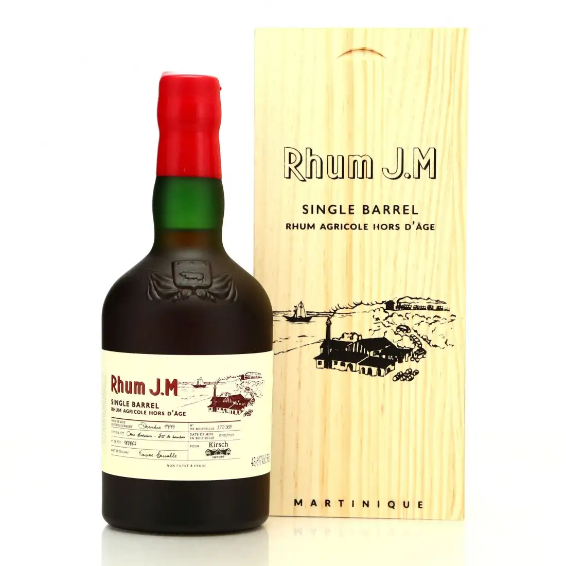 Bottle of Rhum J.M Single Barrel by Kirsch Import 1999