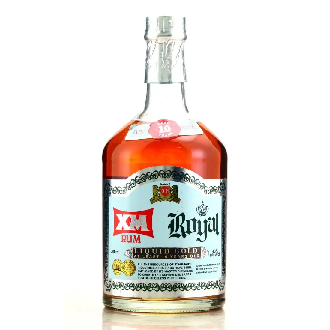 Bottle of XM Royal Rum Vintage