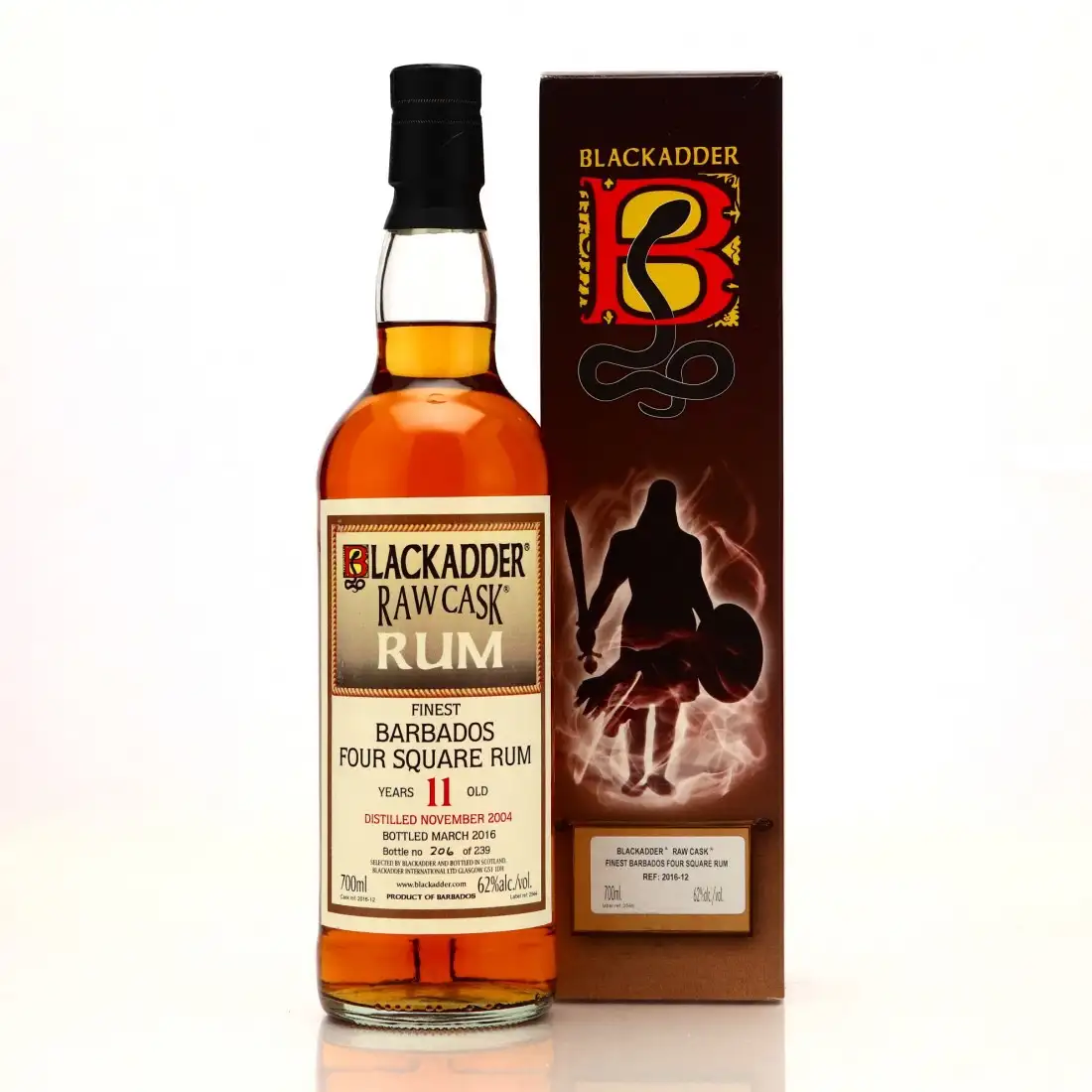 Bottle of Blackadder Foursquare Raw Cask Four Square Rum 2004