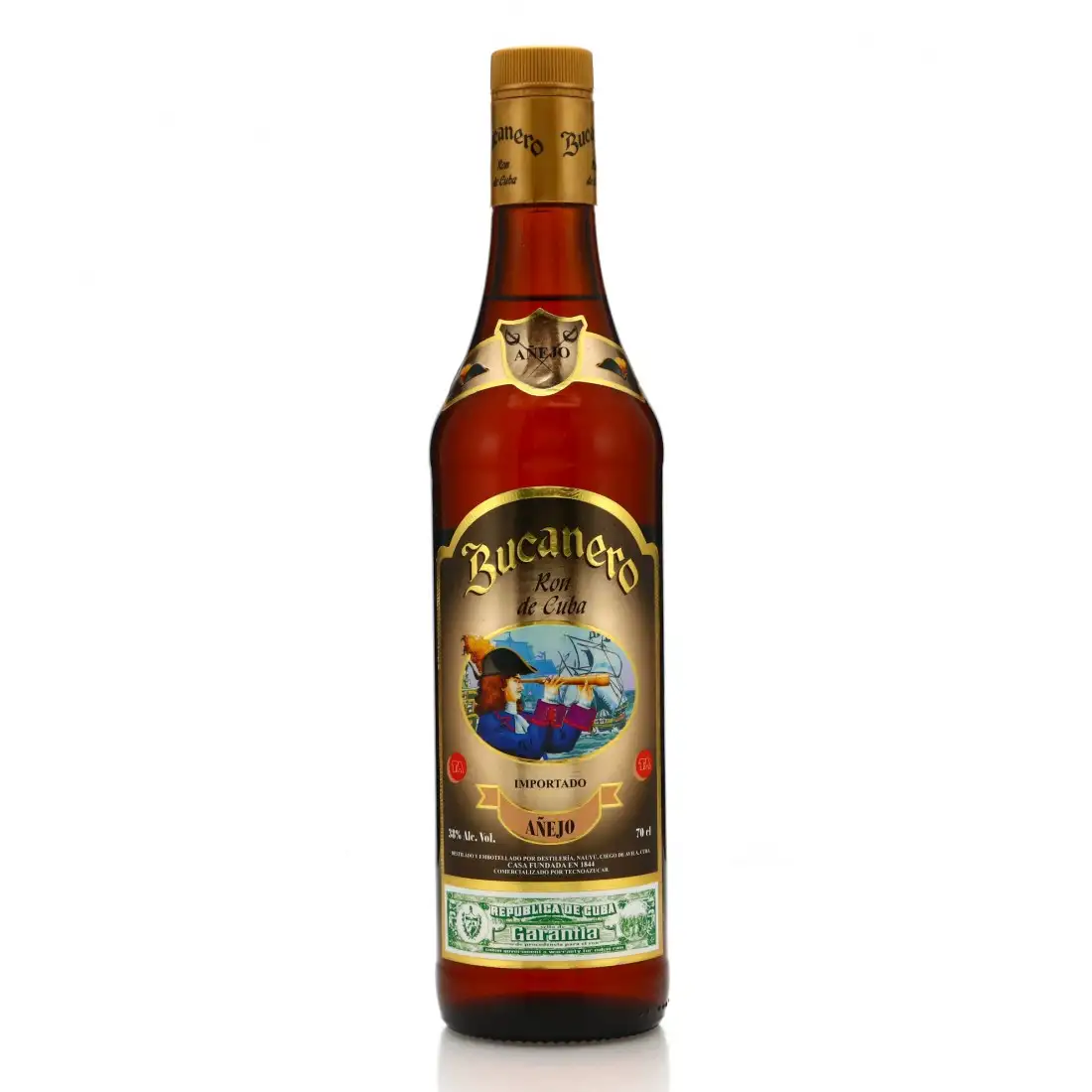 Bottle of Destilería Nauýu Bucanero Ron de Cuba Añejo