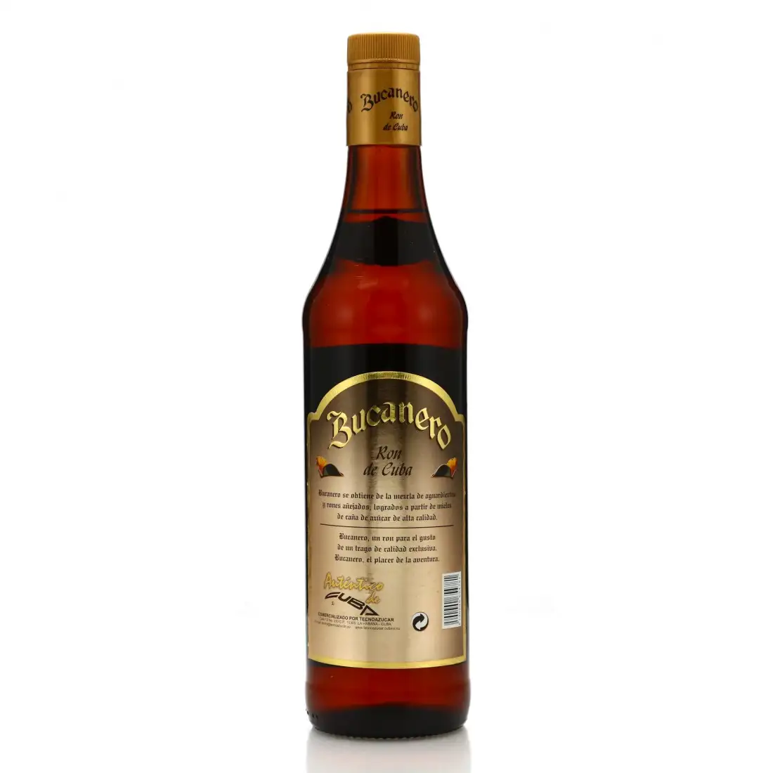 High resolution image of Destilería Nauýu Bucanero Ron de Cuba Añejo