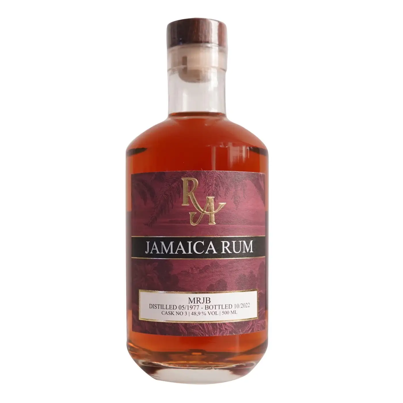 Bottle of RA Jamaica Rum MRJB 1977
