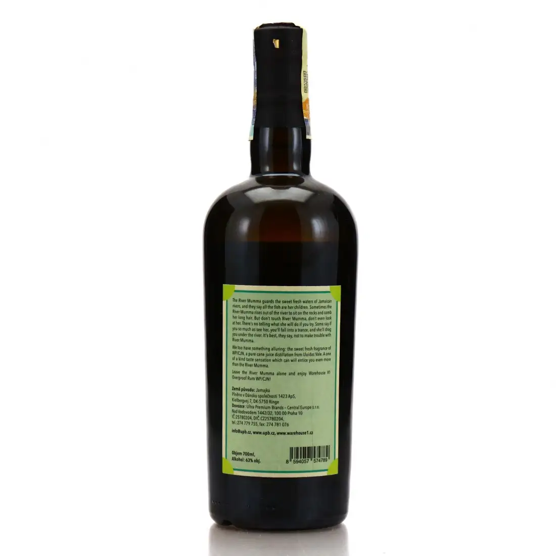 High resolution image of Warehouse #1 Worthy Park Overproof Rum River Mumma Edition WP/CJN