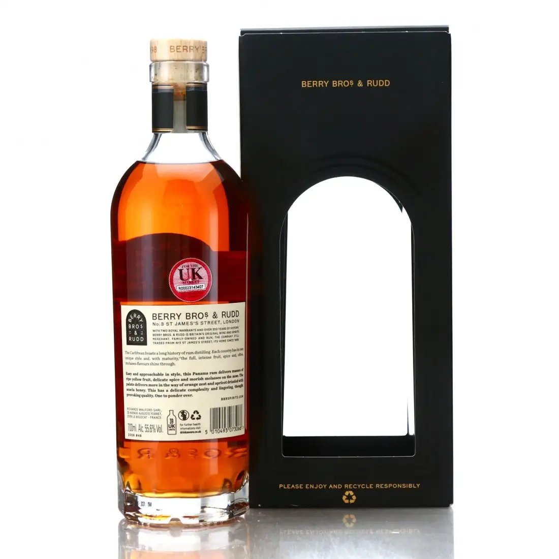 High resolution image of Berry Bros &amp; Rudd Panama Rum 2006