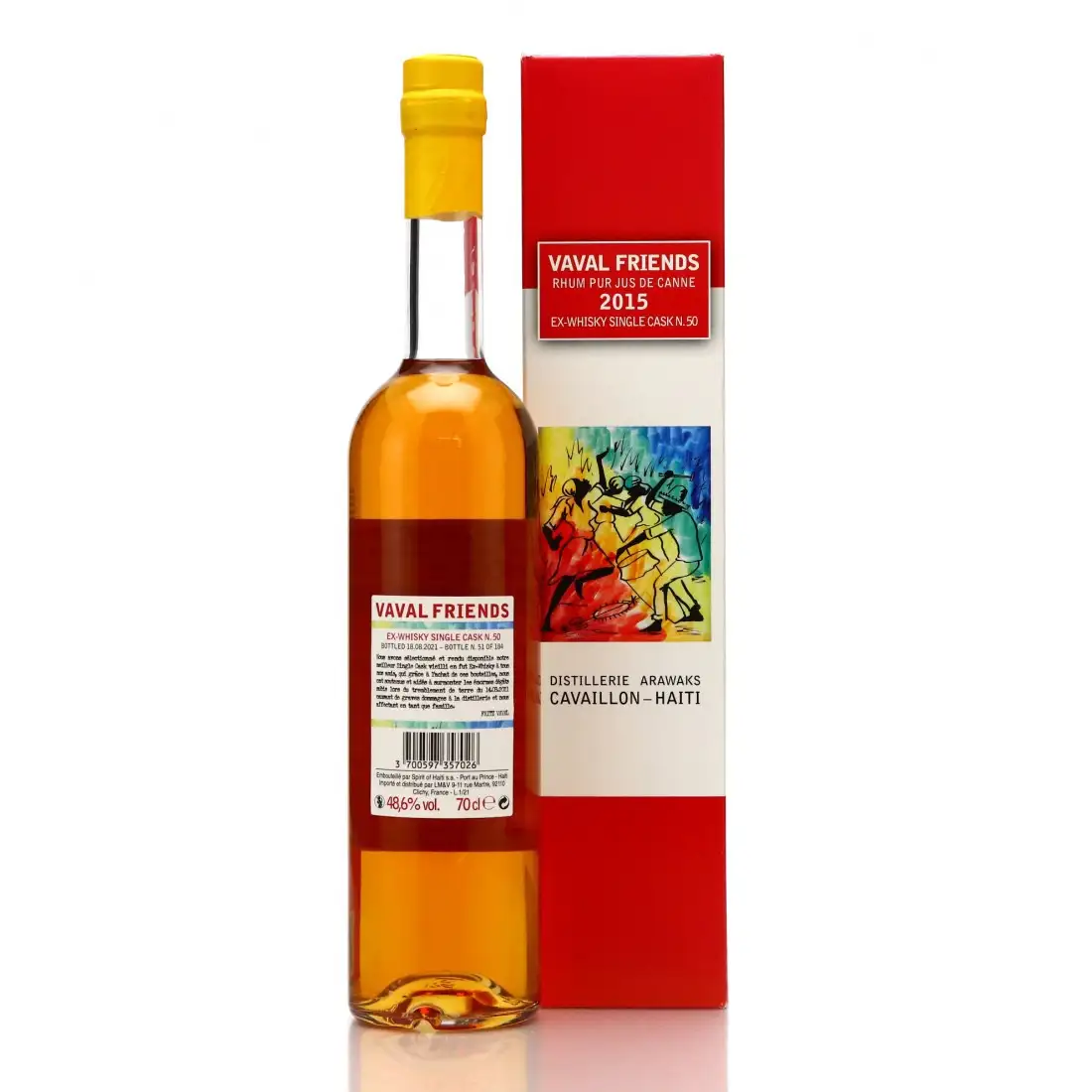 Image haute résolution de Velier Arawaks Clairin Vaval Friends 2015