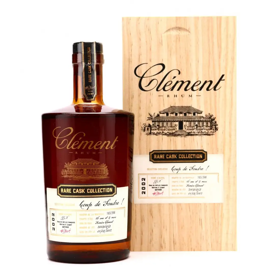 Bottle of Clément Clément Rare Cask Collection Coup de Foudre 2002