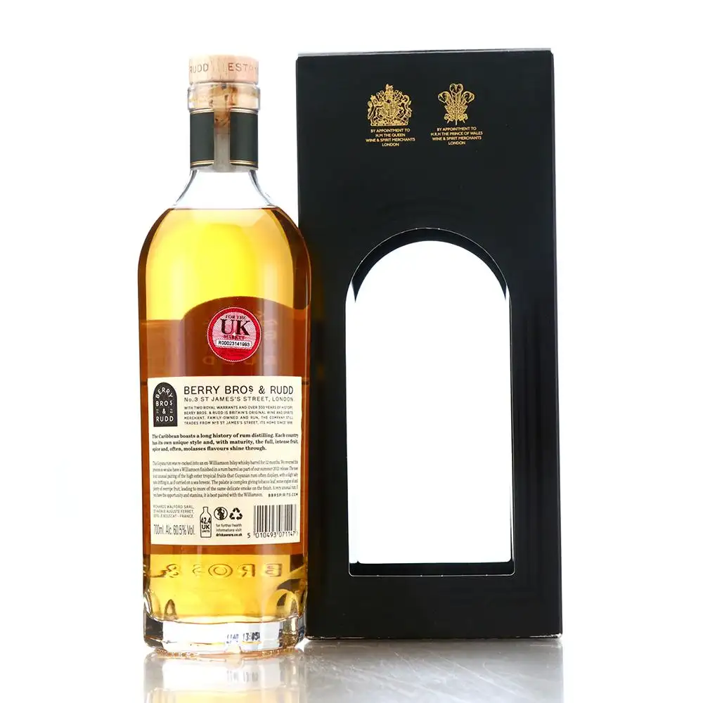 Image haute résolution de Berry Bros &amp; Rudd Diamond Guyana Rum 2010