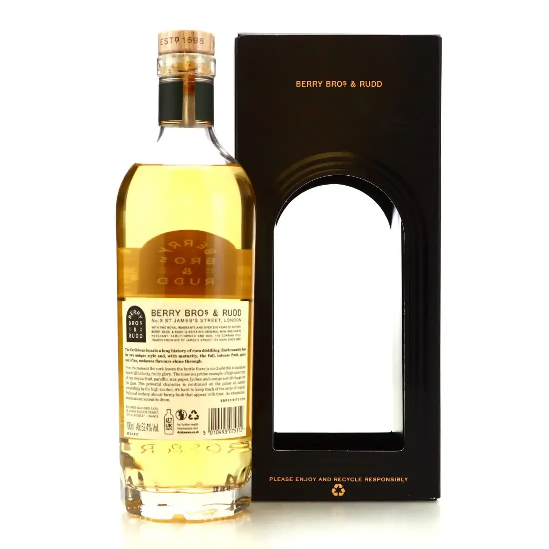 Hochauflösendes Bild von Berry Bros &amp; Rudd Clarendon Jamaican Rum 2004