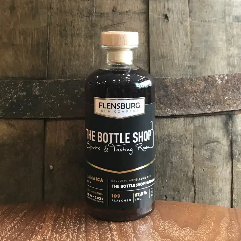 Bottle of New Yarmouth Flensburg Rum Company The Bottle Shop 1994