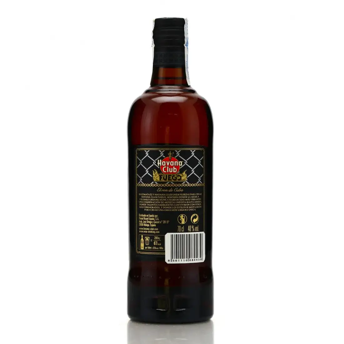 High resolution image of Havana Club 7 Años Fuego (Razzmatazz Clubs)