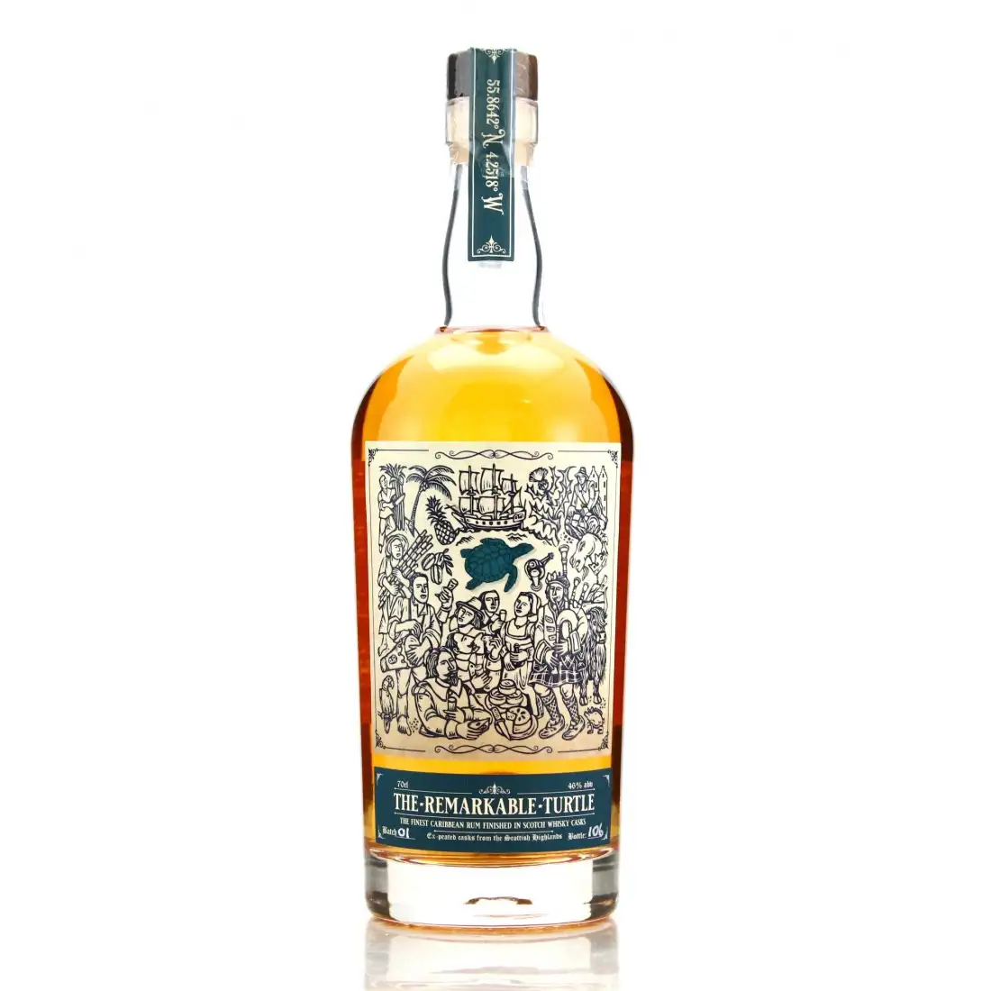 Bottle of The Remarkable Turtle Scotch Whisky Cask Rum