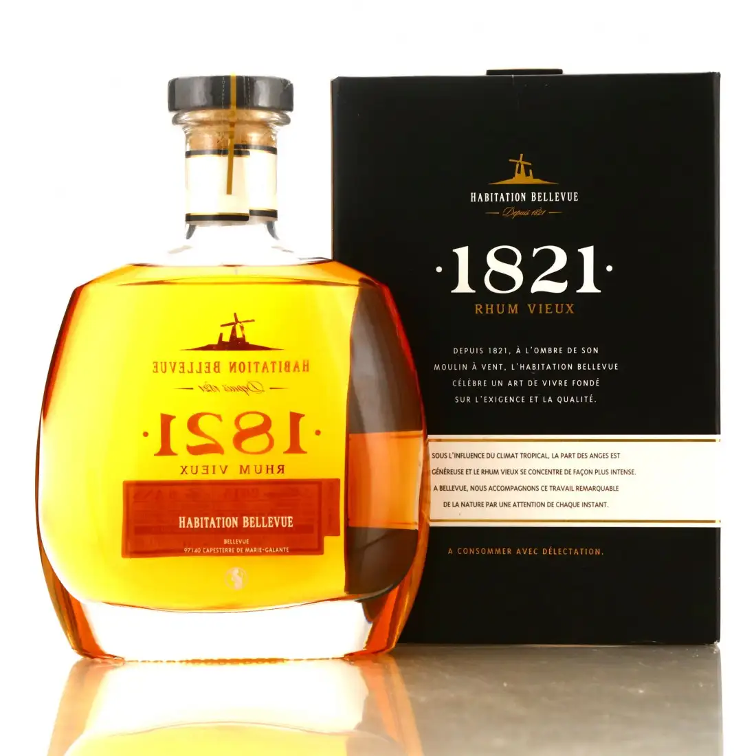 Image haute résolution de Bellevue Rhum Vieux 1821 2015