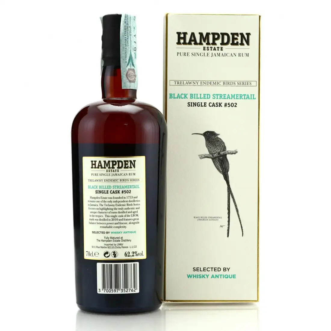 Image haute résolution de Velier Hampden Trelawny Endemic Birds (Black Billed Streamertail) LROK 2010