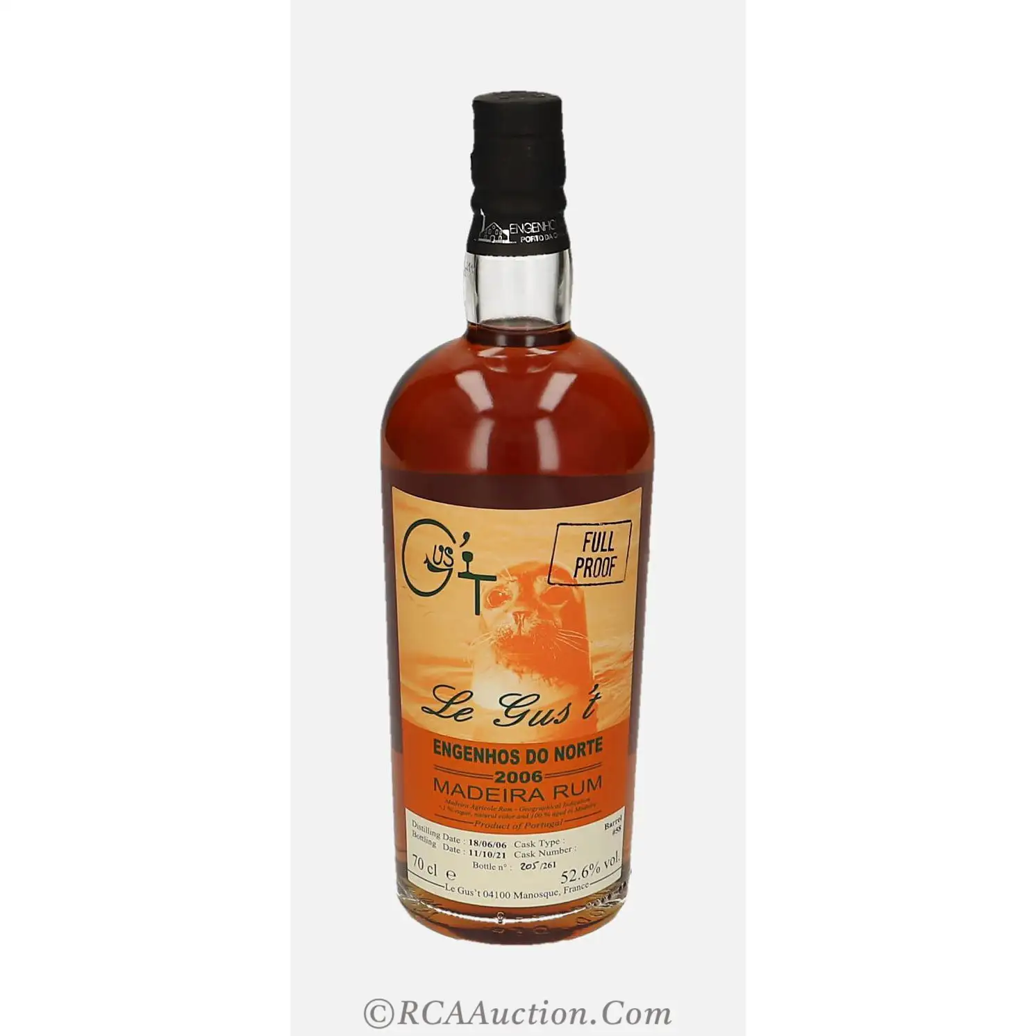 Bottle of Le Gus‘t Engenhos do Norte Madeira Rum 2006