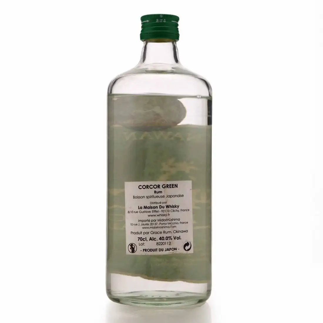 Hochauflösendes Bild von Okinawan Rum Cor Cor Green Label