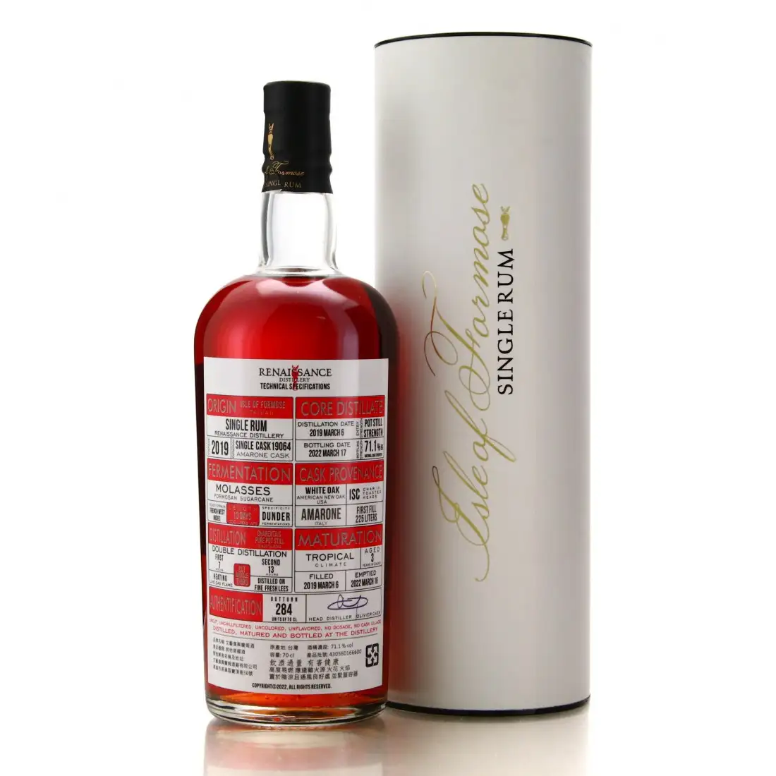 Hochauflösendes Bild von Renaissance Single Rum (Isle of Formose) Amarone Cask 2019