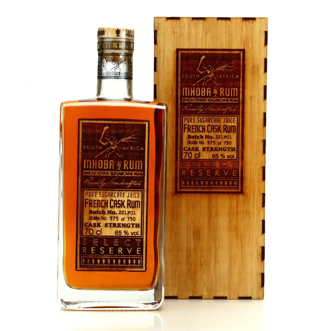 Bottle of MHOBA Select Reserve French Cask Rum (LMDW)