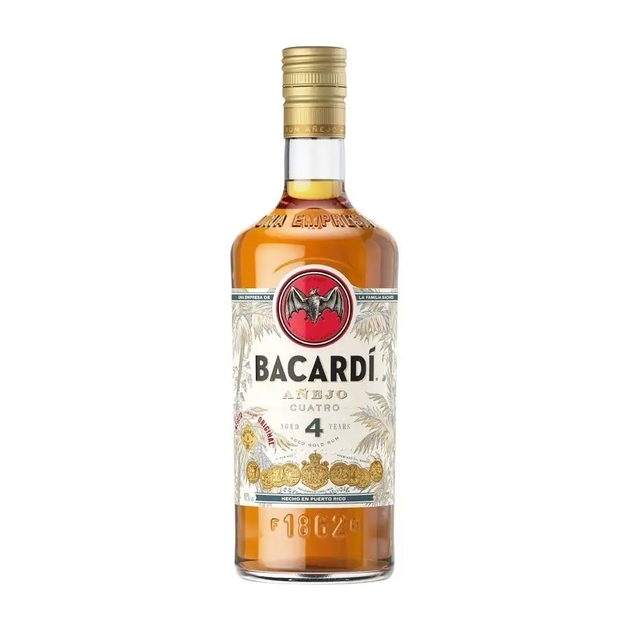 Bottle of Bacardi Cuatro Añejo 4