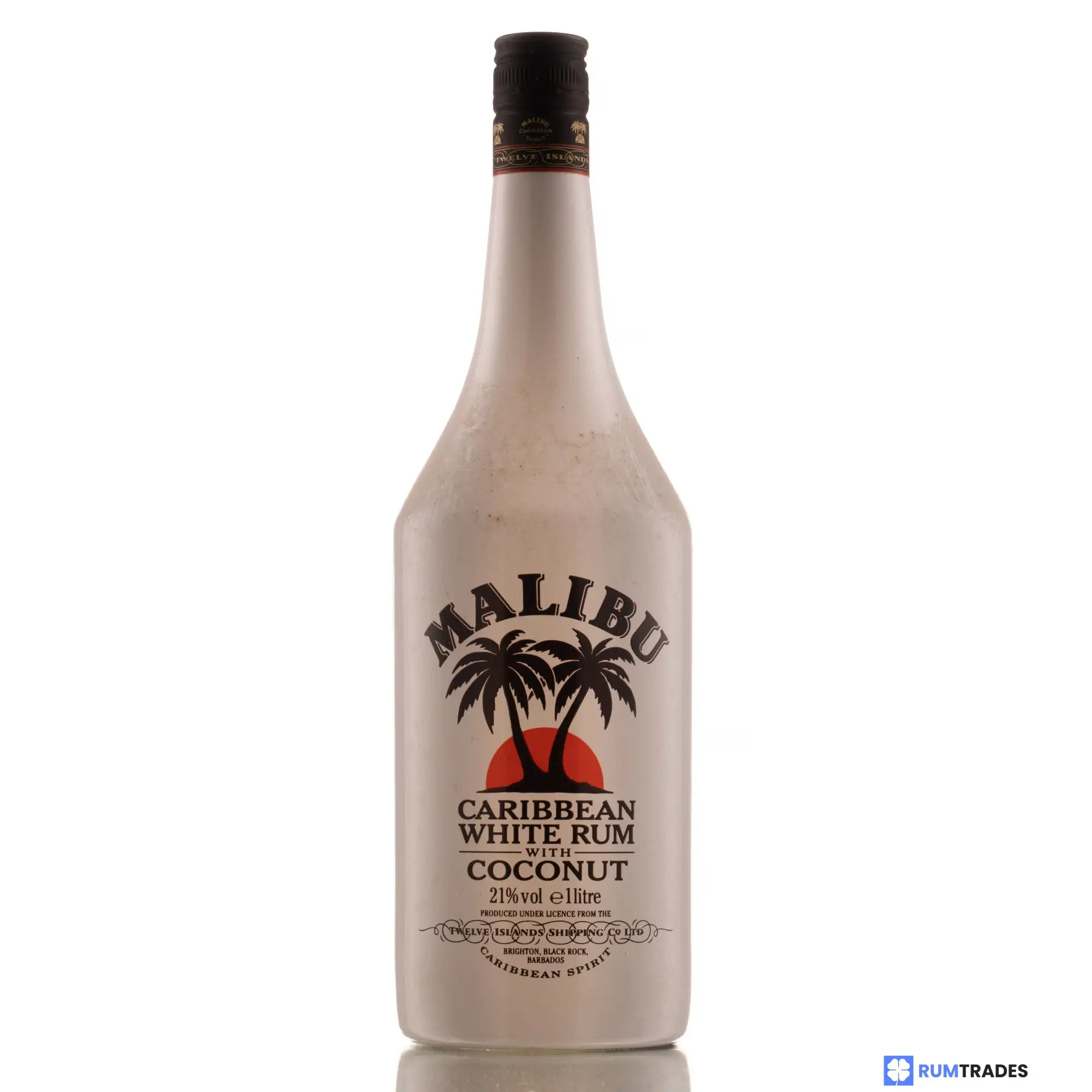 Bottle of Malibu Caribbean Rum With Coconut Liquor - Original