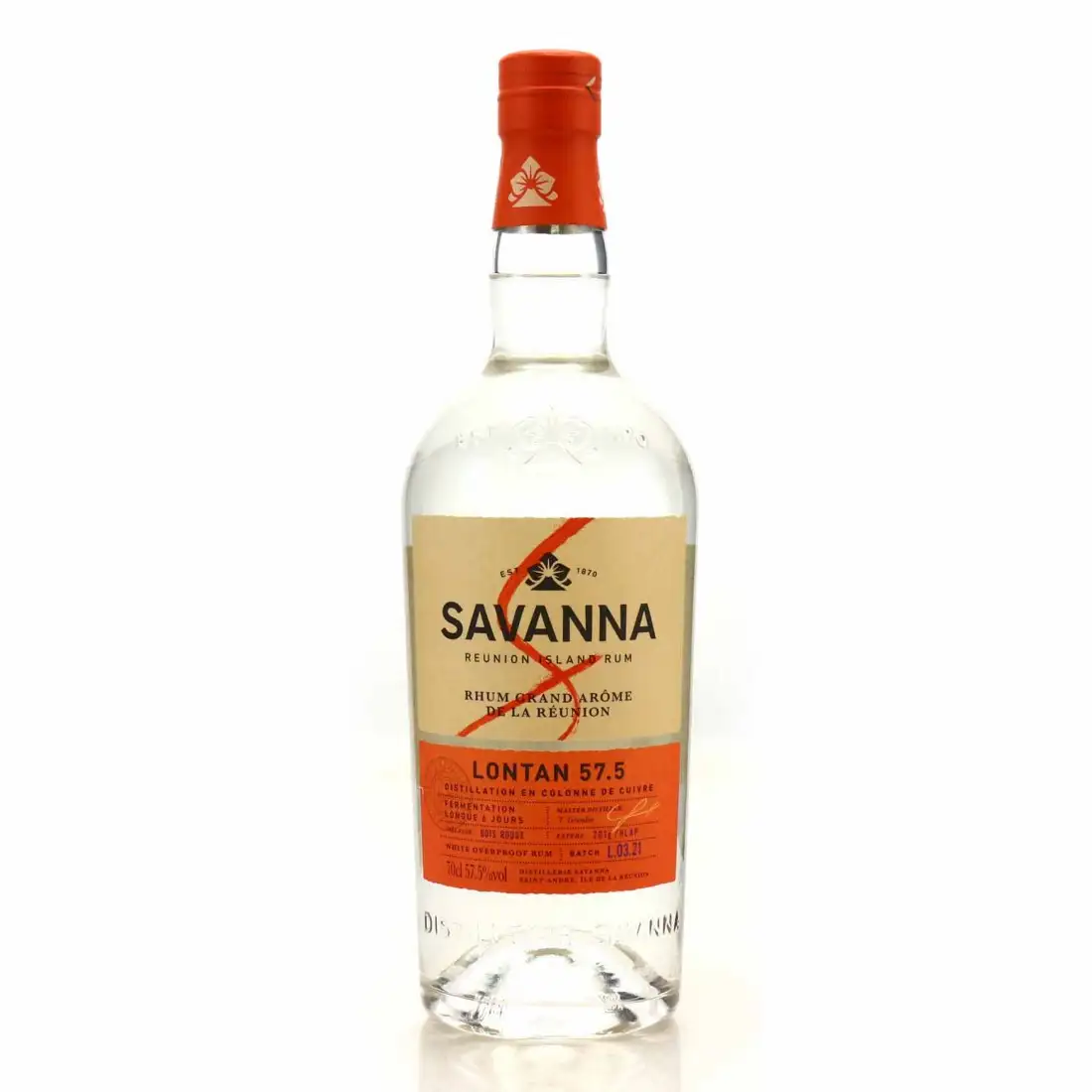 Bottle of Savanna Lontan 57.5 Grand Arôme