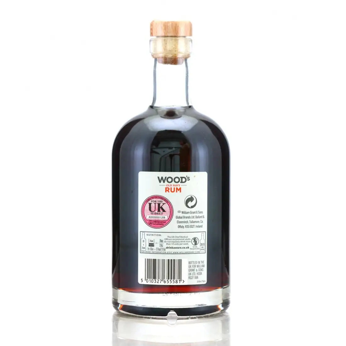 High resolution image of William Grant &amp; Sons Diamond Wood‘s Old Navy Rum (Original Navy Recipe)