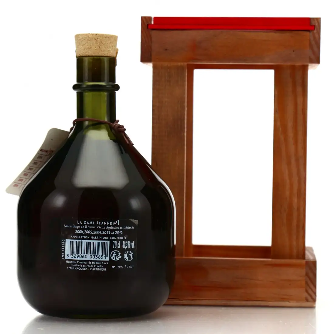 Hochauflösendes Bild von Rhum J.M La Dame Jeanne Numéro 1