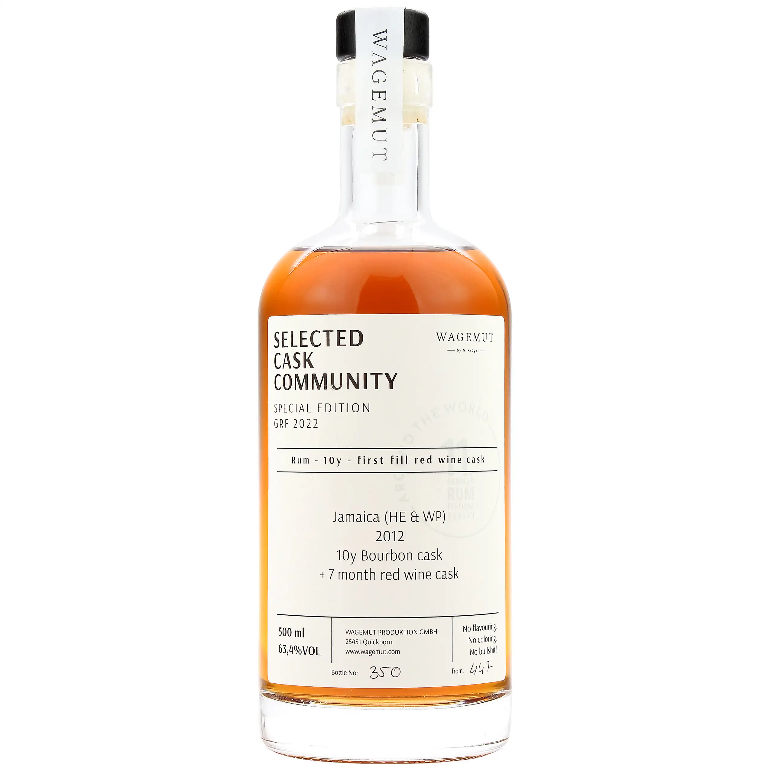 Bottle of N. Kröger Wagemut Special Edition GRF 2022 2012