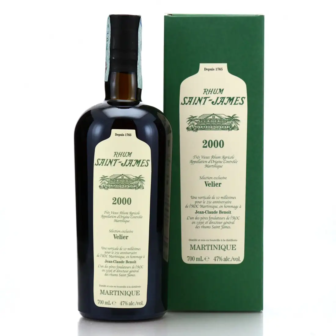 Bottle of Velier Saint James Sélection exclusive Velier 2000