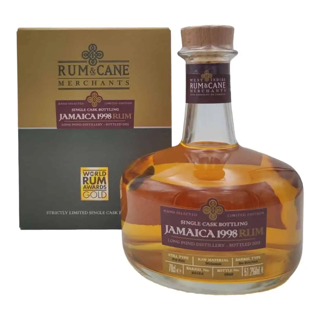 Bottle of Crucial Drinks Long Pond Rum & Cane Jamaica 1998 Rum